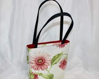 Sweet Vintage Floral Embellished Bucket Bag Style Purse