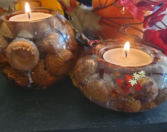 Acorn Cap Candle Holders/ tea light