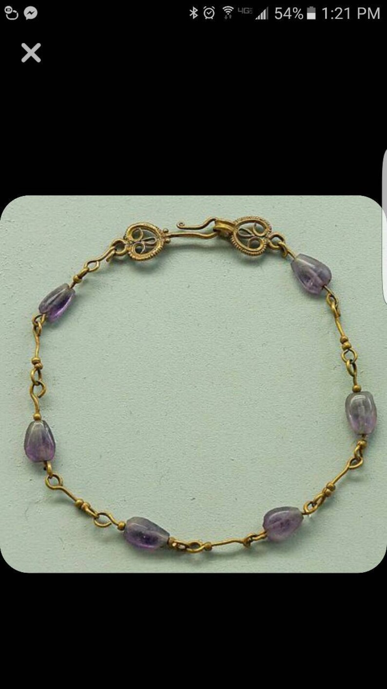 Ancient Roman inspired Bracelet Fall Colors Etsy