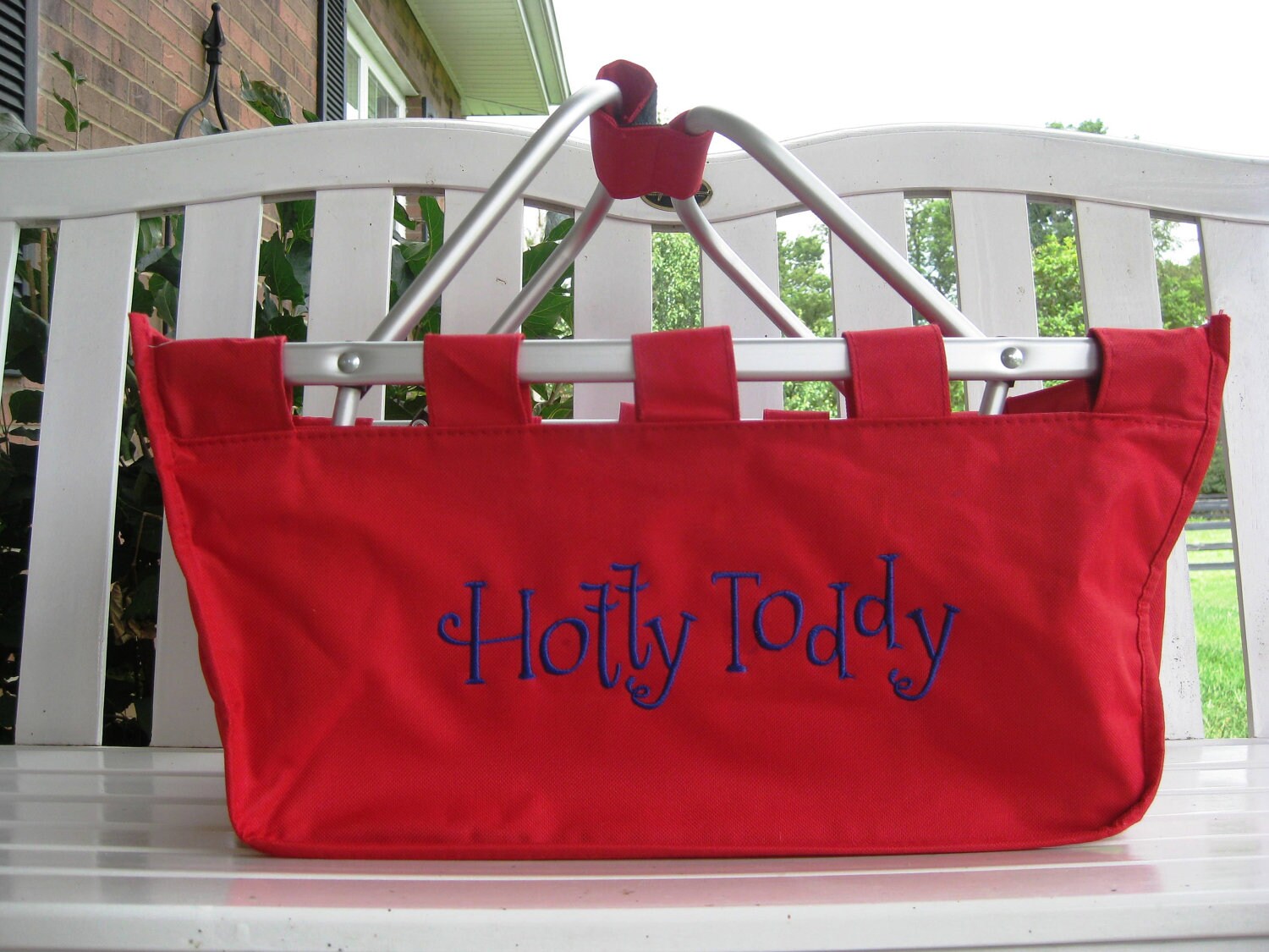 Fun gift idea large Market Basket tailgating picnics Etsy