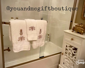 Extra Thick, Plush Luxury Towel Set, Bath Towel, Hand Towel, Washcloth, personalized towel set, monogram towel set, wedding gift towel set