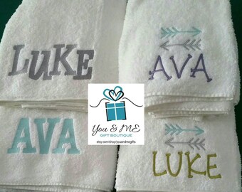Personalized Towels- Large Bath towels . . .monogram towels, these make great gifts