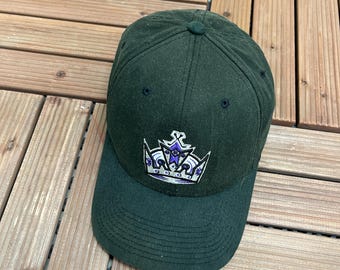 Gorra negra vintage Y2K bordada de Los Angeles Kings