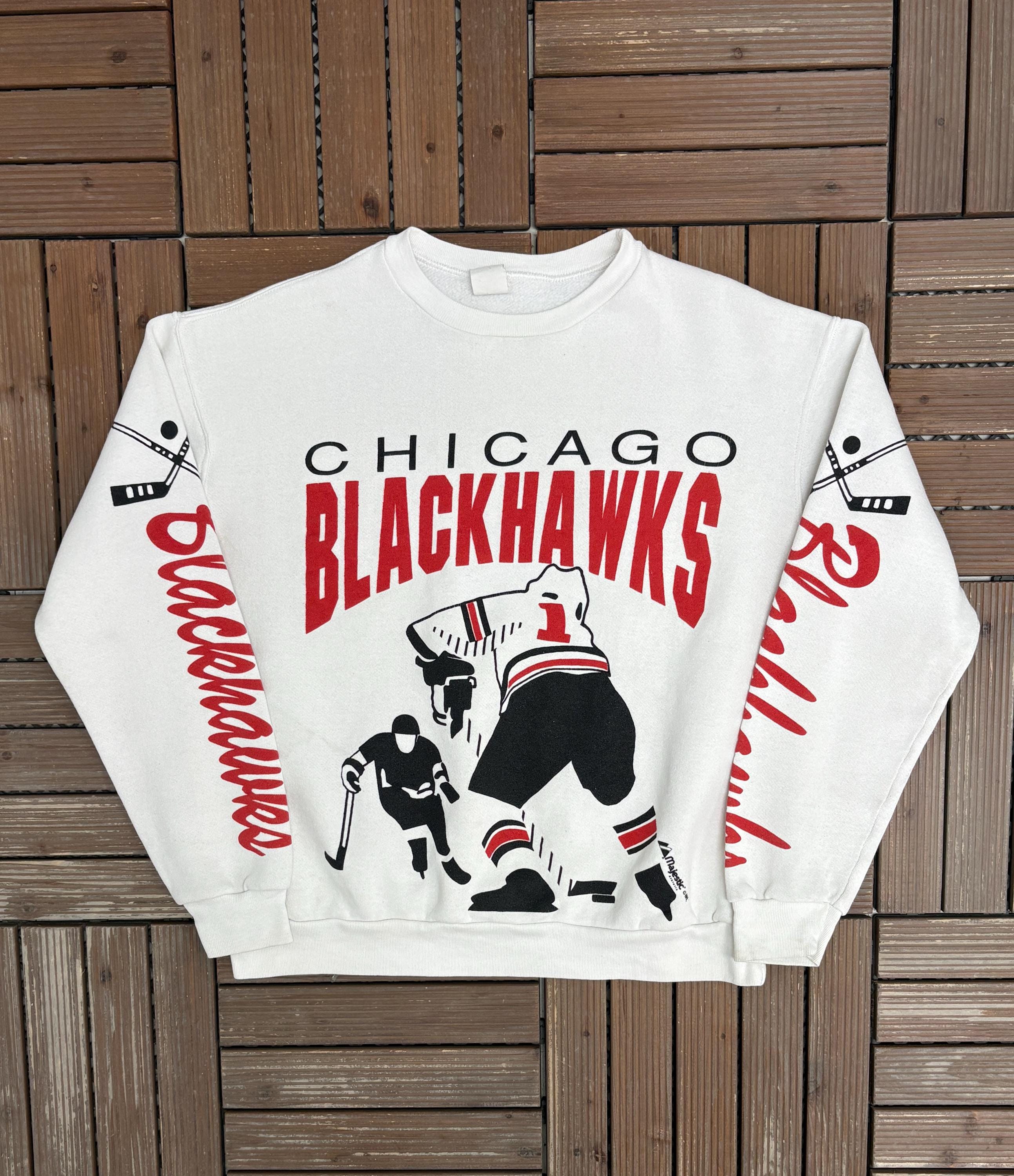 90s Chicago Blackhawks Sweater - Etsy