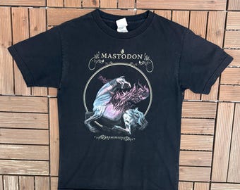 Mastodon Remission Vintage Y2K Black T-Shirt Tee Size Small