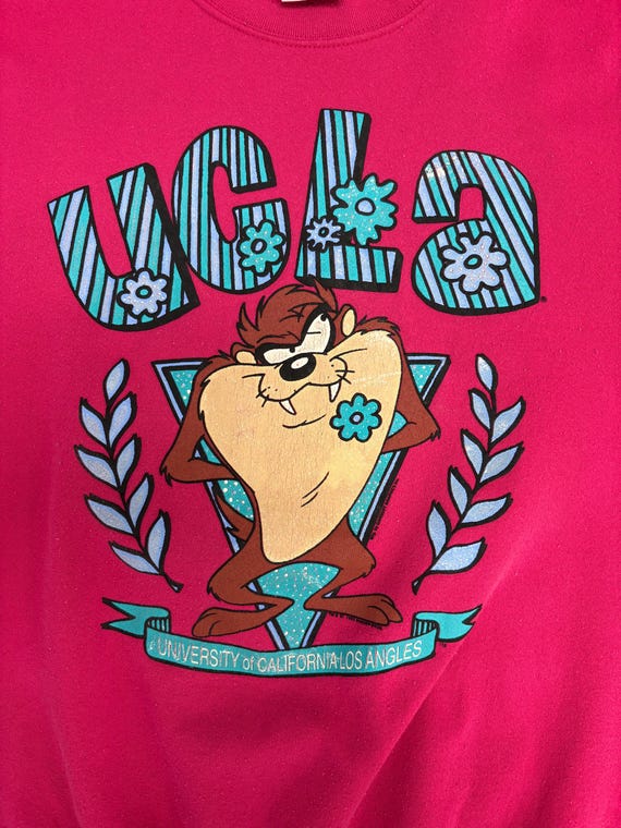 UCLA Bruins Taz Vintage 90s Pink Crewneck Sweatshirt Size Large - Etsy