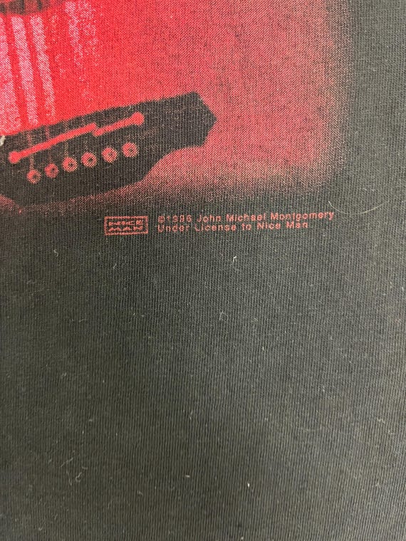 John Michael Montgomery What I Do Vintage 90s Black T-Shirt Tee Size Large View 6