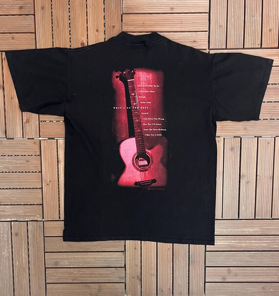 John Michael Montgomery What I Do Vintage 90s Black T-Shirt Tee Size Large View 4