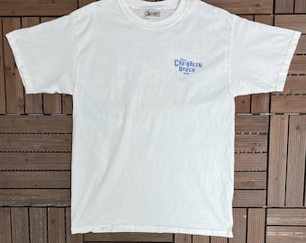 Disney's Caribbean Beach Resort Vintage Y2K White T-Shirt Tee Size Large