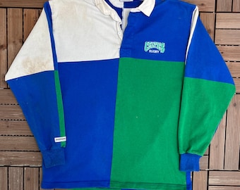 Celtics Rugby Embroidered Vintage 90s Colourful Rugby Jersey Size XL