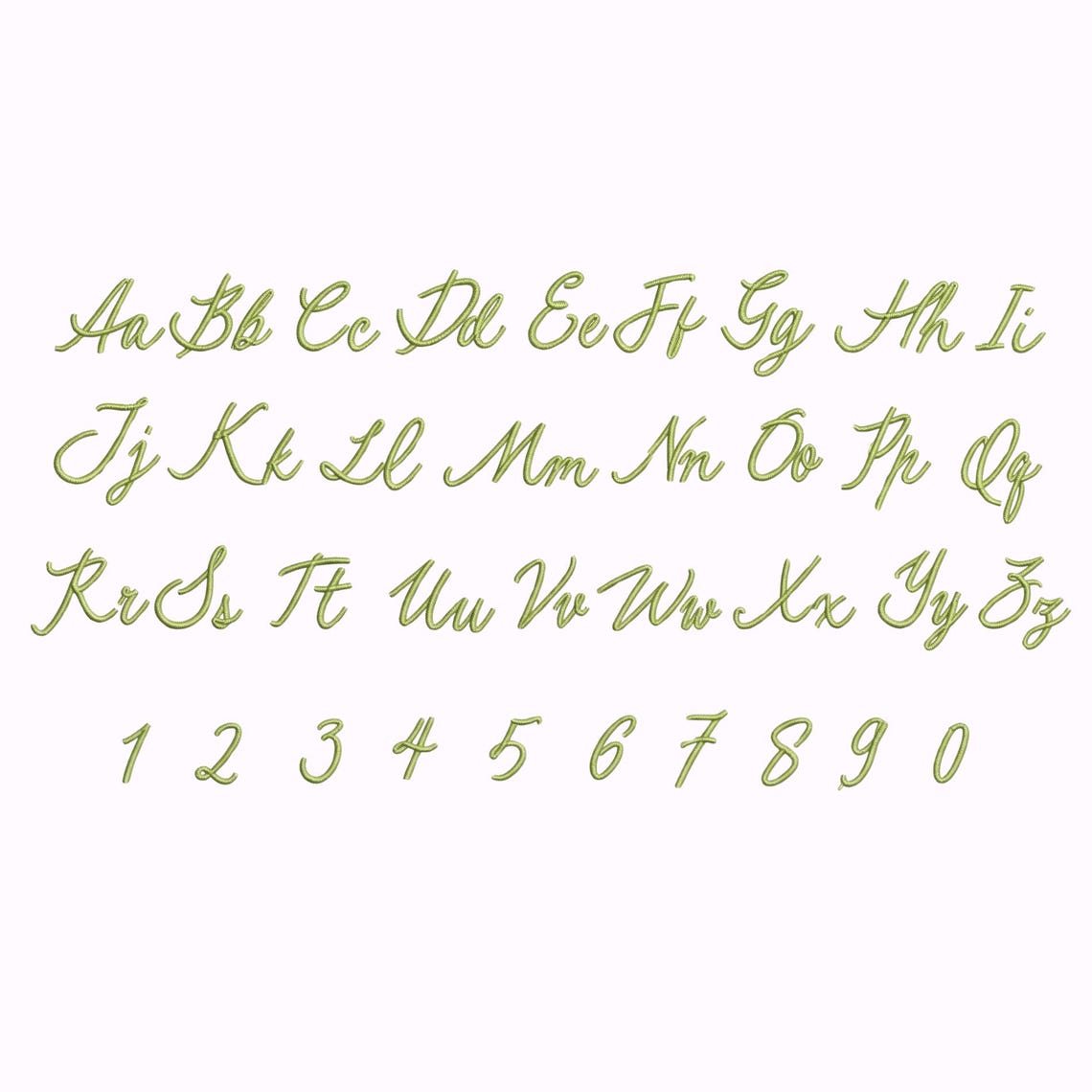 Ivory Script Embroidery Font - Modern Script - Machine Embroidery ...