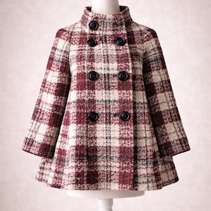 TO BE CHIC 千鳥格子柄ツイードトレンチコート シルクブレンド 40/L