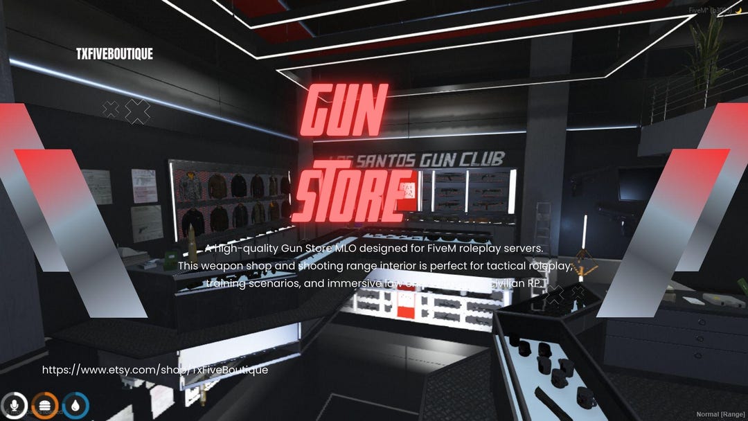 Fivem MLO Gun Store | Weapon Shop & Shooting Range Interior for ...