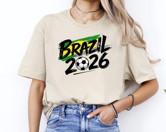 Brazil Football T-Shirt, International Soccer 2026 Shirt