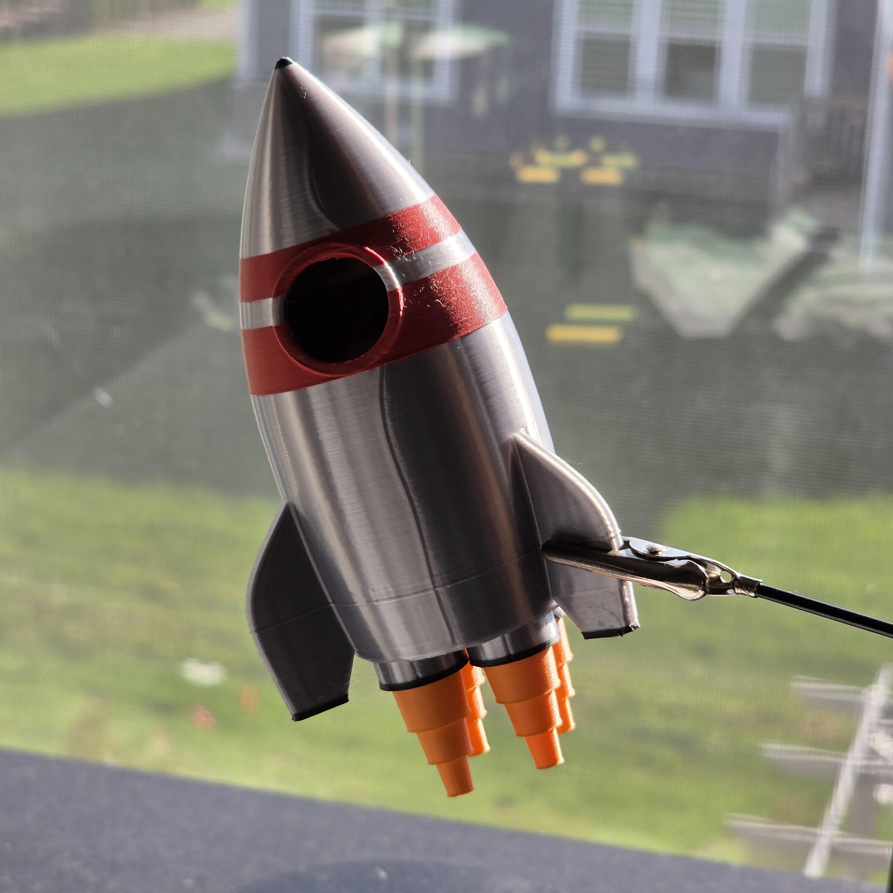 Toy Model Rockets 3D Printed Rocket Toy | Mini Rocket Ship Decor | Space Desk Toy ...
