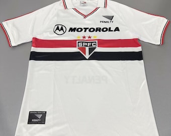 São Paulo FC 2000 Hemmatröja Retro, Brasilien Vintagetröja, Klassisk Fotbollsställ