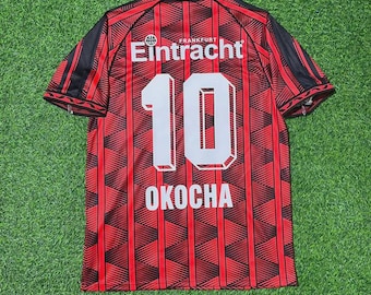 Jay-Jay Okocha Eintracht Frankfurt 1995/96 Retrotröja | Klassisk Bundesliga-fotbollströja