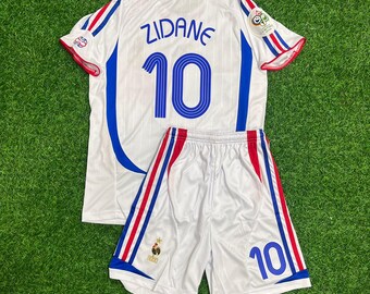 Zinedine Zidane #10 – France 2006 Retro World Cup Kids Football Kit