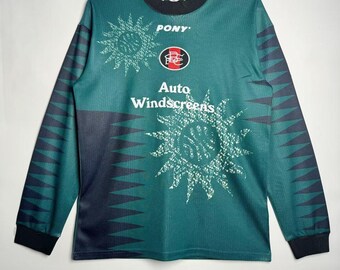 Birmingham City 1996/97 Målvaktströja med lång ärm, Vintage målvaktströja, 90-tals fotbollsställ