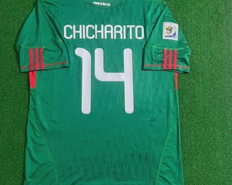 Javier Hernandez Chicharito Mexiko 2010 VM Retro Tröja Fotbollströja Fotbollströja