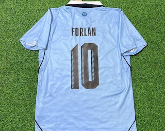 Diego Forlan Uruguay 2026 Specialtröja #10, VM-fotbollströja, Vintage-ställ
