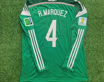 Rafael Márquez Mexiko VM 2014 Retrotröja | Brasilien Mundial Tröja | Vintage Fotbollströja