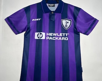 Tottenham Hotspur 1995/97 bortatröja i retrostil, Spurs vintagetröja, klassisk EPL-fotbollsställ