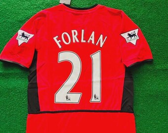 Diego Forlan Manchester United 2002-2004 Home Retro Jersey Trikot Camiseta