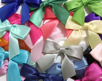 2" Handmade Small Bows - 12/24/48/100+ - Choose your color