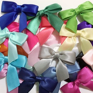 2&quot; Handmade Small Bows - 12/24/48/100+ - Choose your color