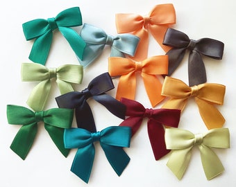 12/24/48 Small 2" Handmade Bows - Double-Face Satin