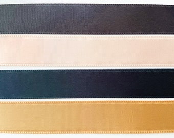 5/8" Satin Double-Face Ribbon - NEUTRAL SHADES 3/10/20 yds