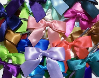3" ASSORTED 50 Pre-made Bow Embellishments