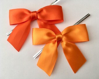 12 Orange - Torrid or Tangerine - Pre-made Bow Embellishments