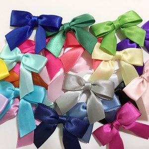 2 Blue 12/24/48 Small Handmade Bows image 8