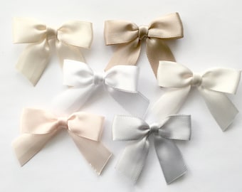 2" Light Neutrals - 12/24/48 Small Handmade Bows