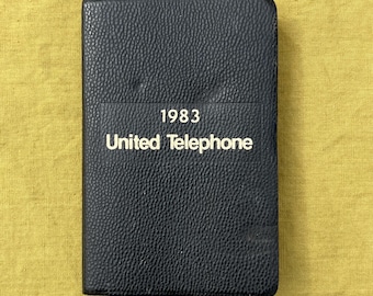 Vintage 1983 United Telephone Personal Calendar Book