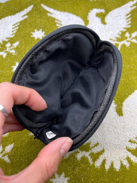 Vintage Patch Leather Piped Pouch - image 6