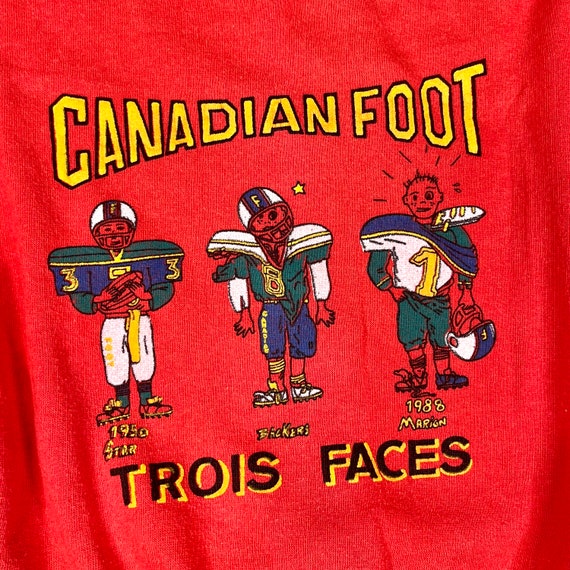 Vintage 80’s Kids Canadian Football Crewneck Swea… - image 3