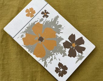 Vintage Park Sherman Mid-Century Metal Floral Memo Pad