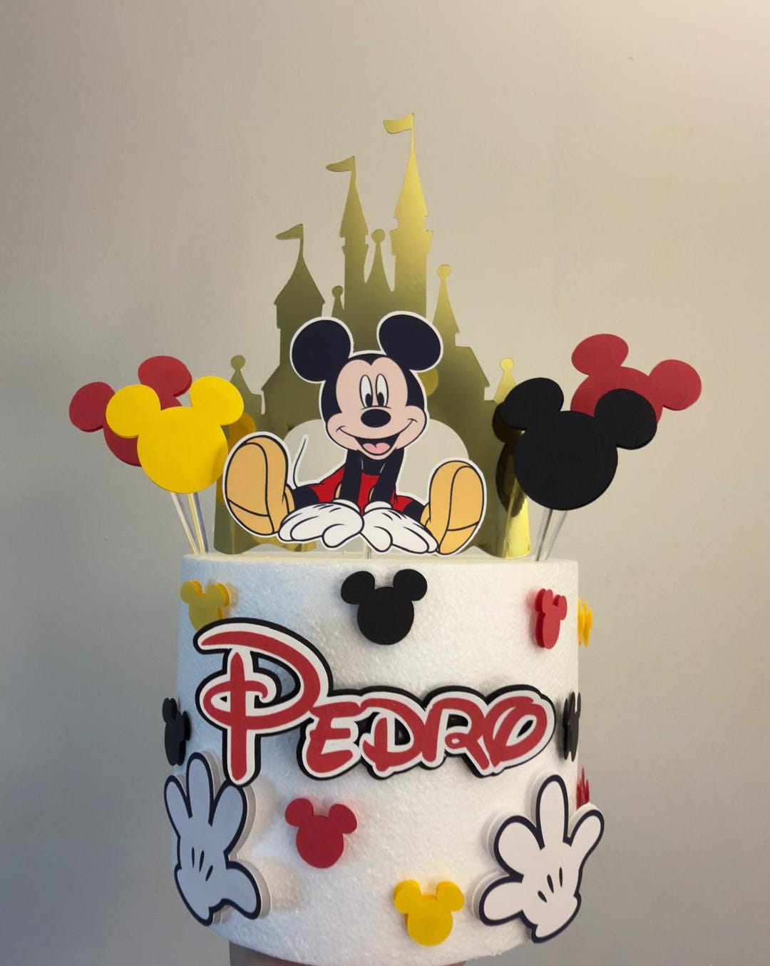 Mickey Rey Topper Mickey Mouse Cake Topper - Birthday Cake Decoration - Etsy