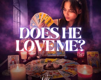 Does He Love Me Reading | No AI | How Does He Feel About Me | Love Psychic Reading | Same Day Delivery (PDF)