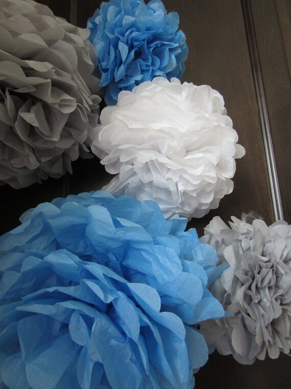 Items similar to Tissue Paper Pom Poms, Weddings, Showers and Parties