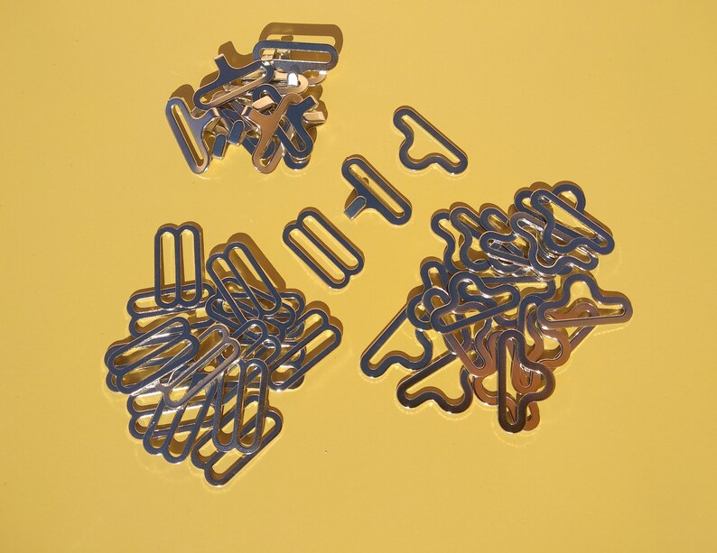 Qty 20 Sets Sizing Ribbon Bow Tie Hardware Sets T-hook and Eye
