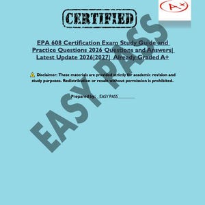 Guía de estudio y preguntas de práctica para el examen de certificación EPA 608 (2026)