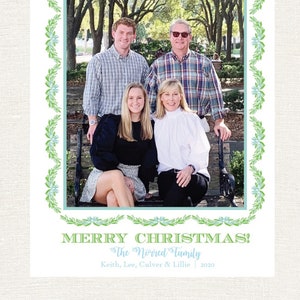 Watercolor Boxwood Christmas Card