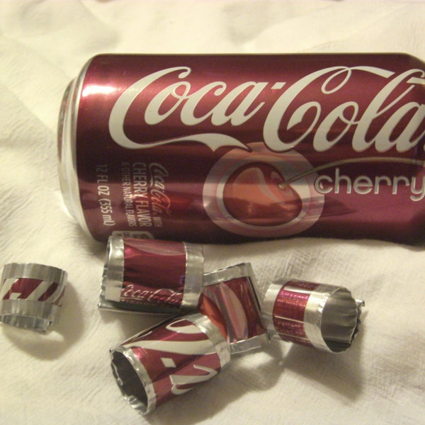 Soda Pop Recycled/Upcycled Rings Assorted set of 10 (FREE SHIPPING)