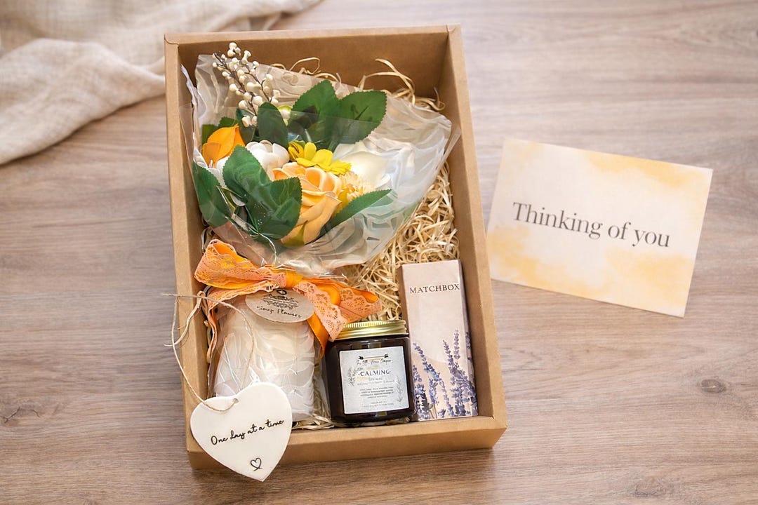 Thinking of You Gift Box, Comfort Care Package, Aromatherapy Candle ...