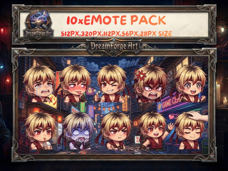 Evil Martial Artist Megapack, Dark Aura Karate Kämpfer Twitch Emotes ...