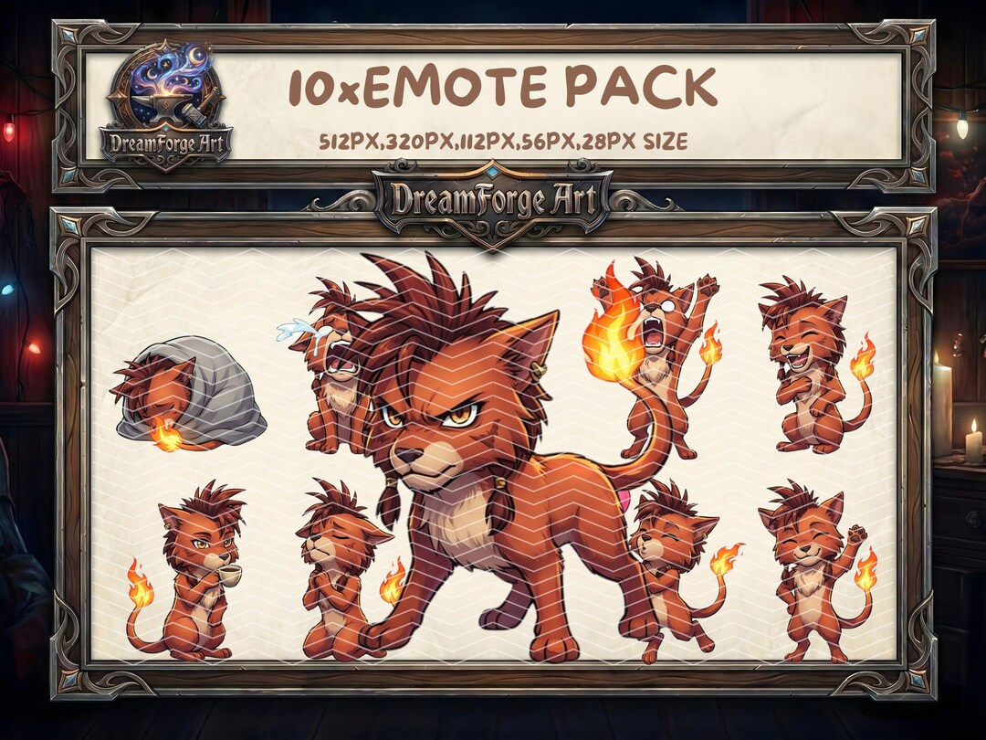 Twitch Emotes | Red XIII | Final Fantasy VII | Twitch, Discord, Youtube ...